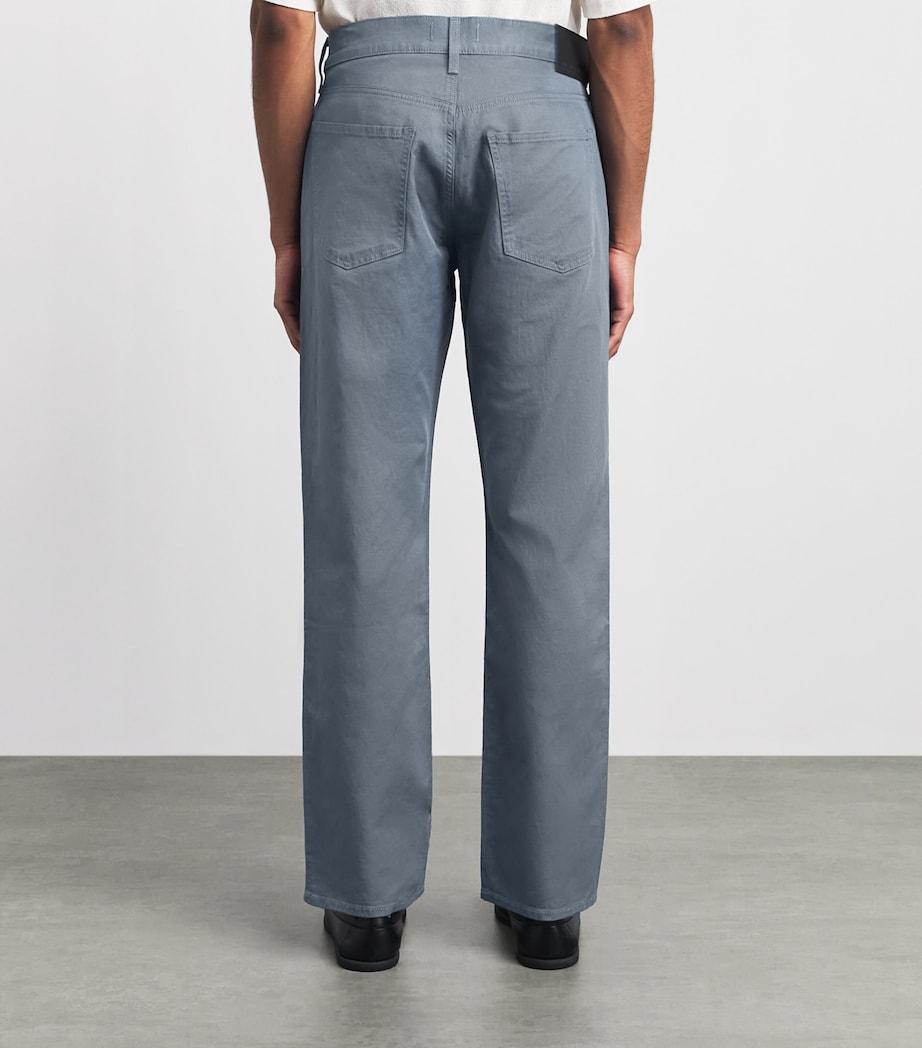 Citizens of Humanity Mens Cotton-Linen Elijah Straight Jeans Stone Blue Image 5