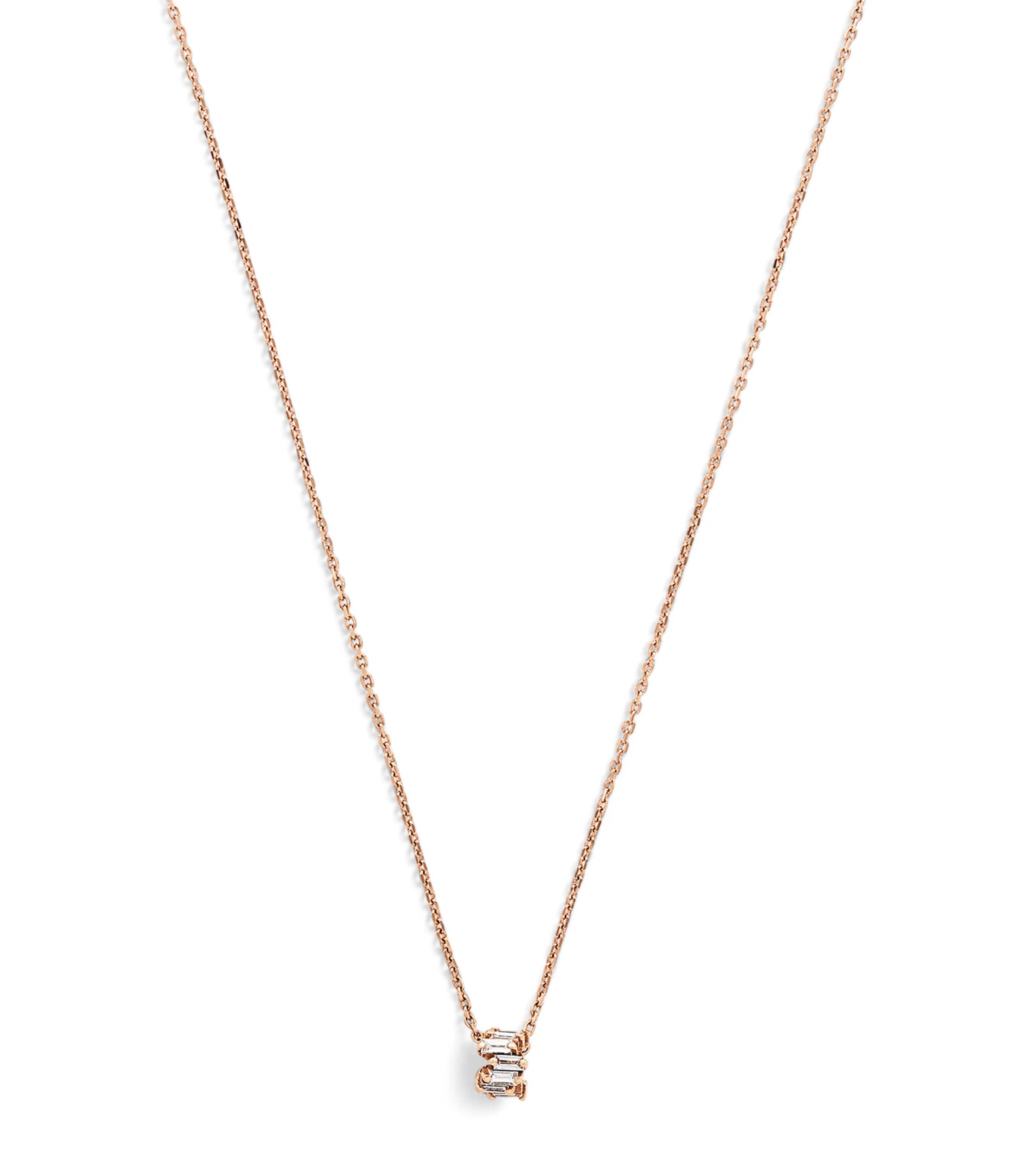 Rose Gold and Diamond Infinite Pendant Necklace 18K RG/WD Image 1