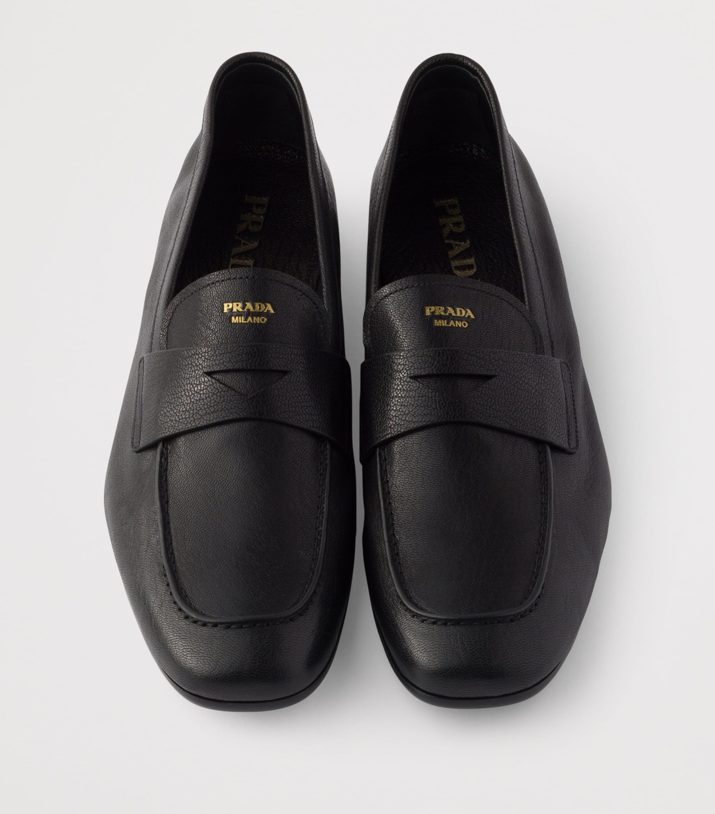 Grained Leather Loafers F0002 Image 3