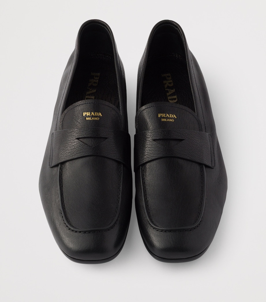 Grained Leather Loafers F0002 Image 3