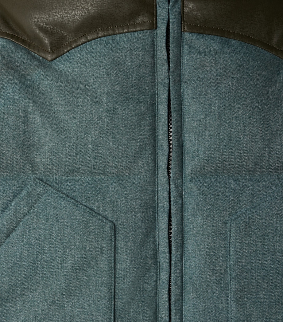 Hooded Puffer Jacket (4-8 Years) VERT DE GRIS Image 3