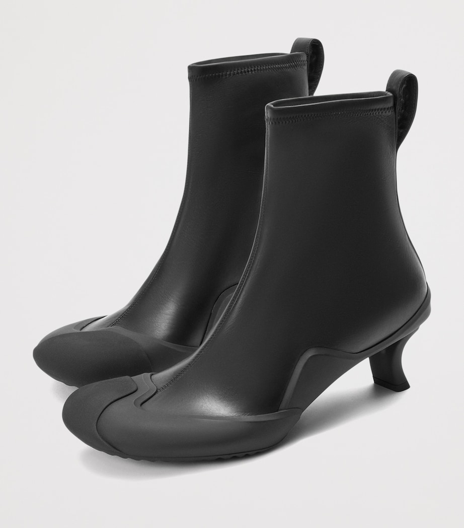 LOEWE Leather Dive Ankle Boots 45 Black Image 3