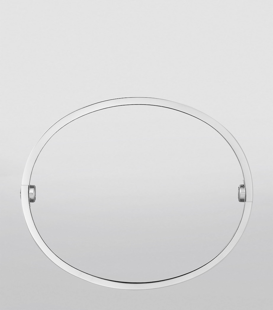 LOVE Classic White Gold Bracelet - Brushed Finish WHITE GOLD Image 6