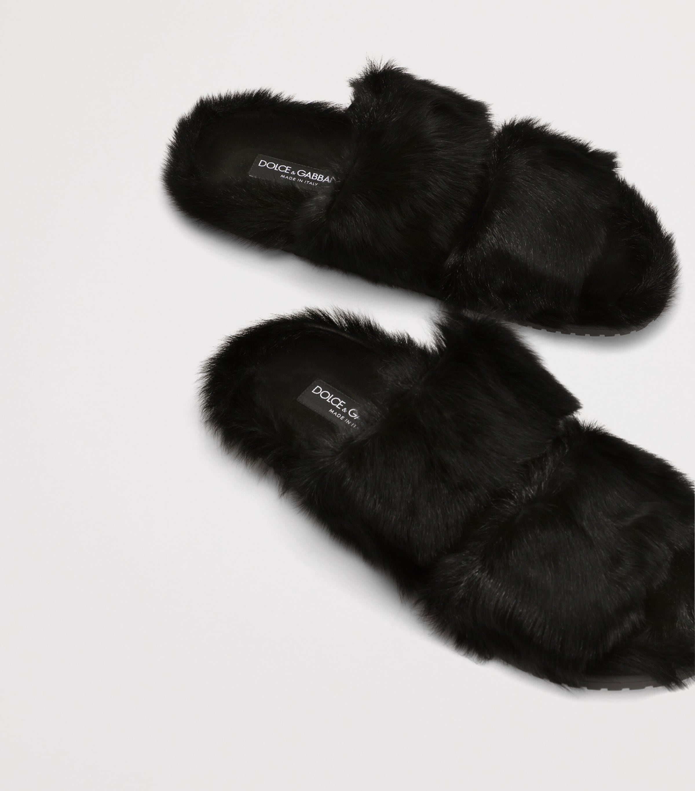 Dolce&Gabbana Kid Goat Sandals Black Image 4
