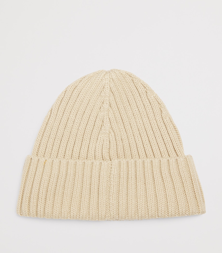 Wool-Blend Logo Beanie BUTTER CREAM Image 2