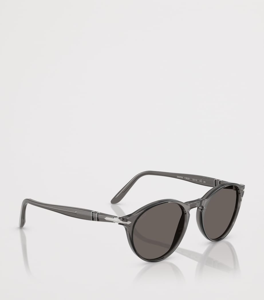 Persol PO3092SM Round Sunglasses Grey Image 6