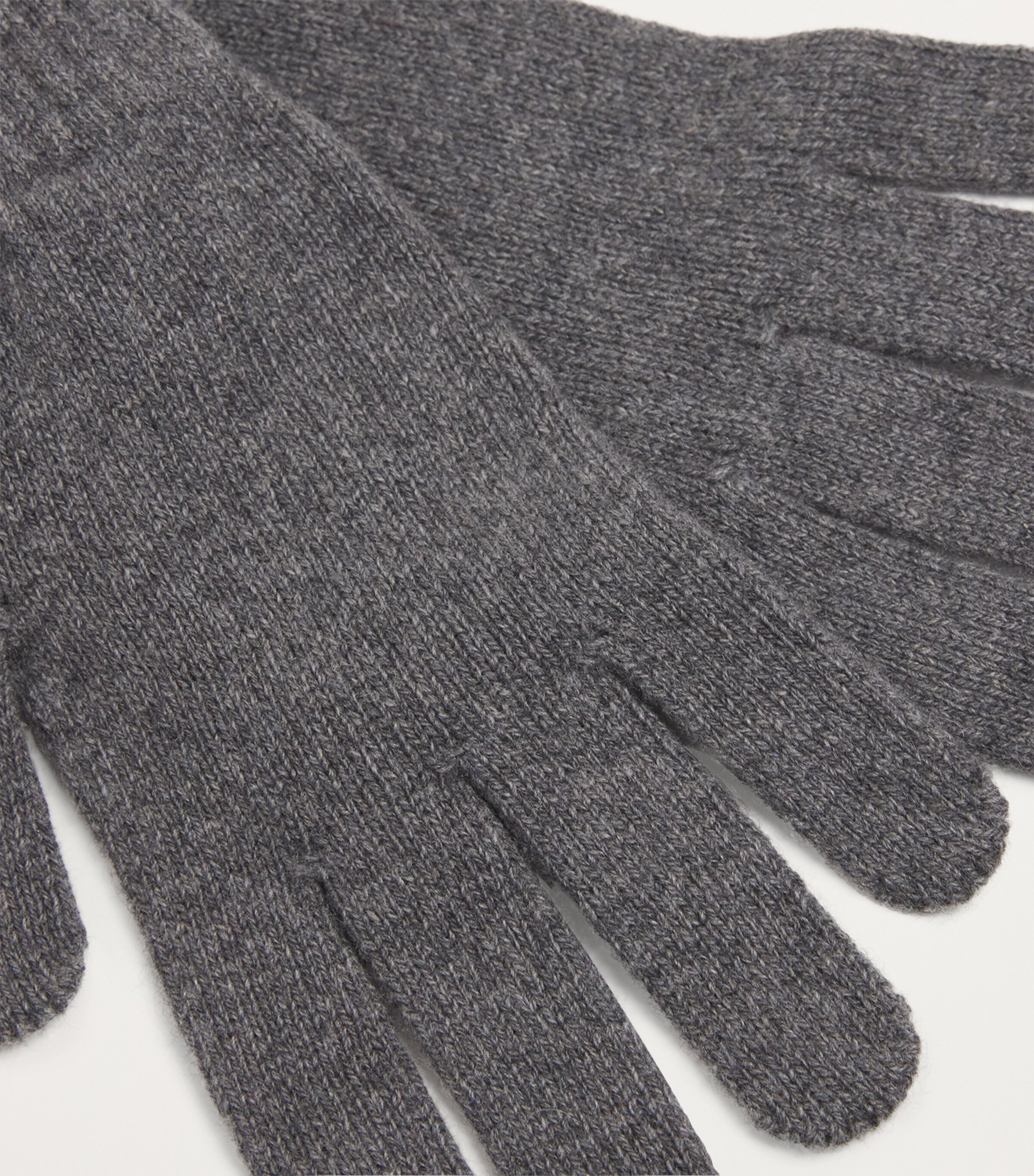 Cashmere Gloves GYAK MID GREY MELANG Image 2