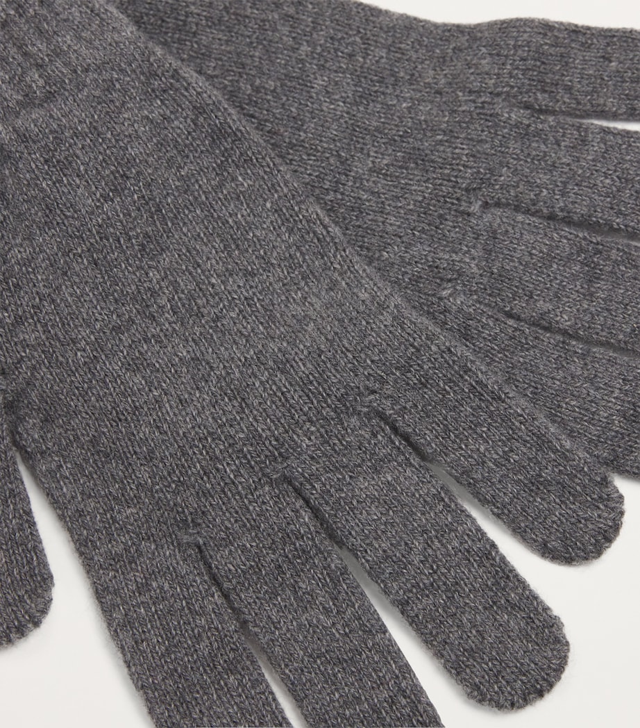 Cashmere Gloves GYAK MID GREY MELANG Image 2