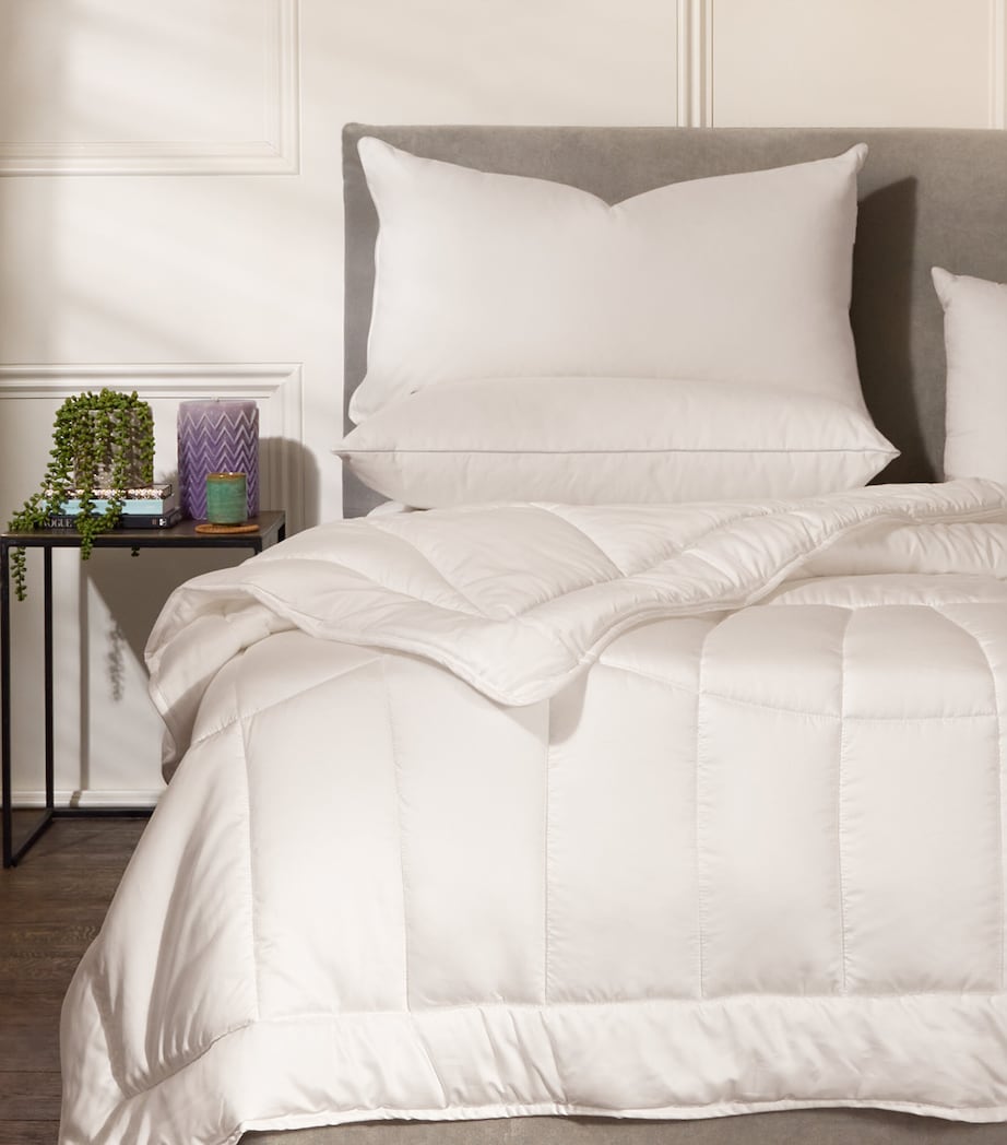 Kensington Down-Filled Pillow (50cm x 90cm) WHITE Image 4