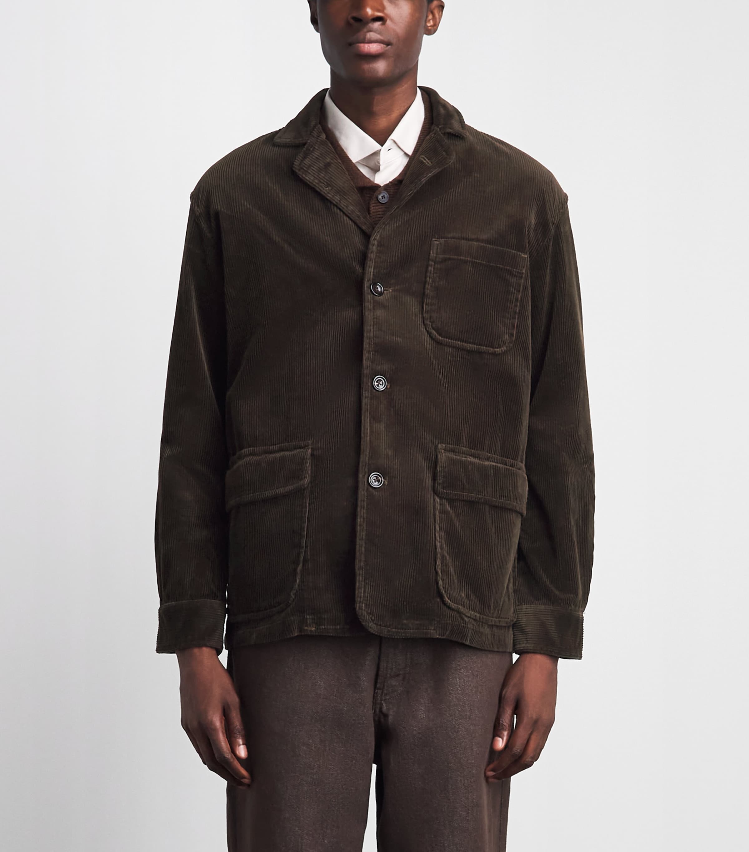 Polo Ralph Lauren Mens Cotton Corduroy Finley Jacket Dark Beech Image 4