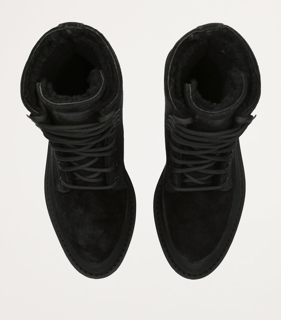 Suede Dolomite Ankle Boots BLACK Image 4