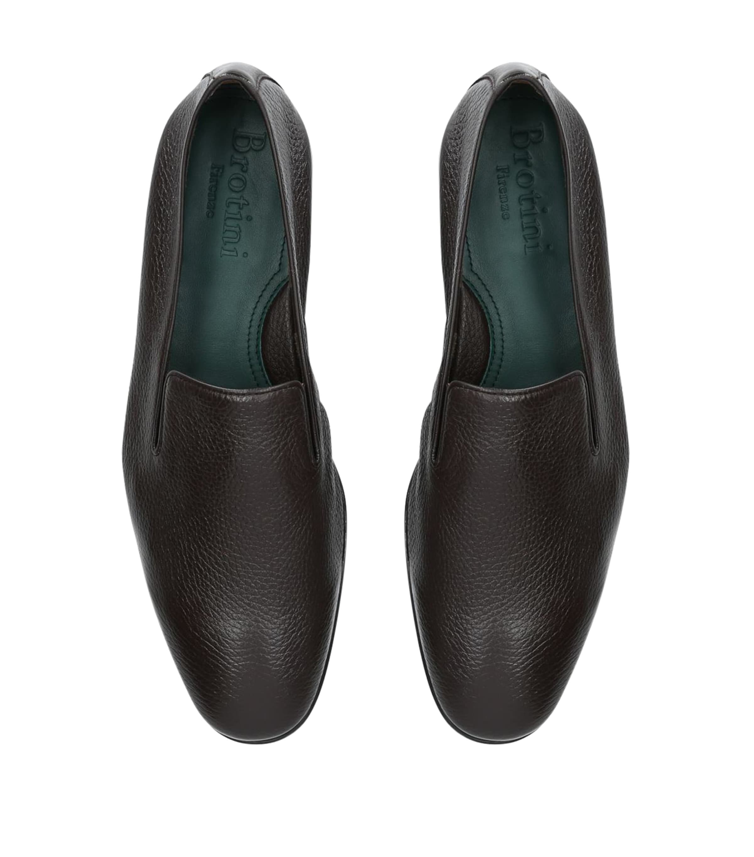 Leather Slippers DARK BROWN Image 5