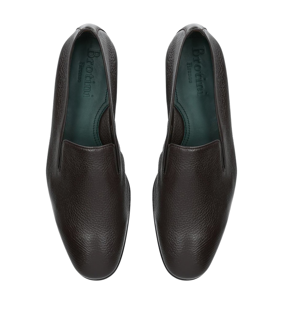 Leather Slippers DARK BROWN Image 5