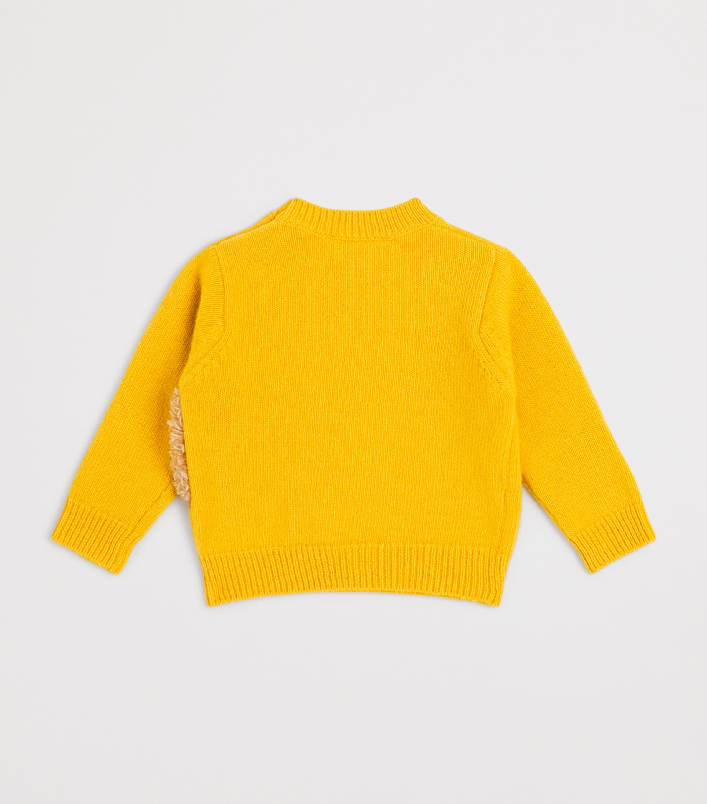 Merino Wool Hedgehog Sweater (6-36 Months) 224MAPLE YELLOW Image 2