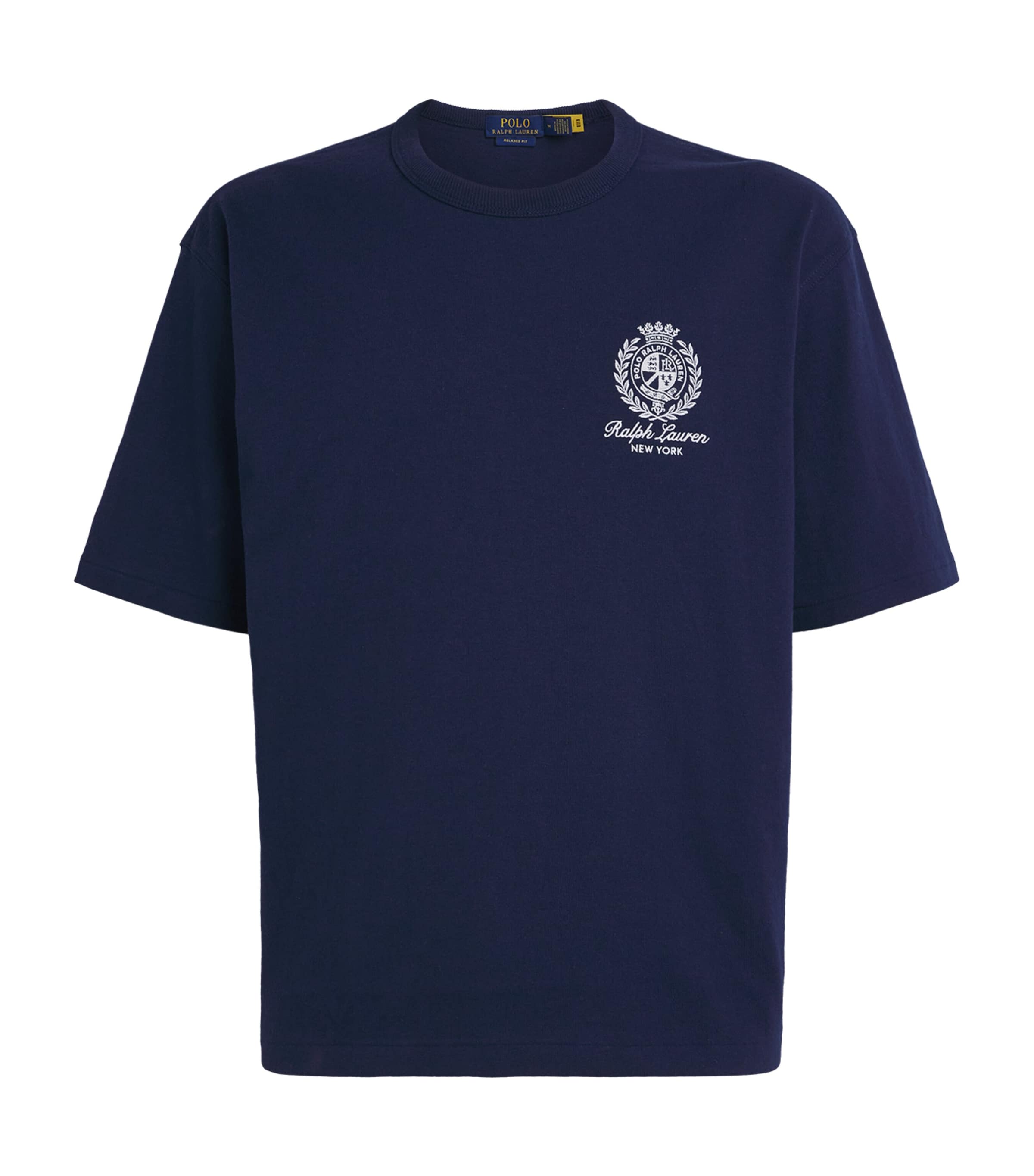 Polo Ralph Lauren Mens Cotton Logo Crest T-Shirt Newport Navy Image 1