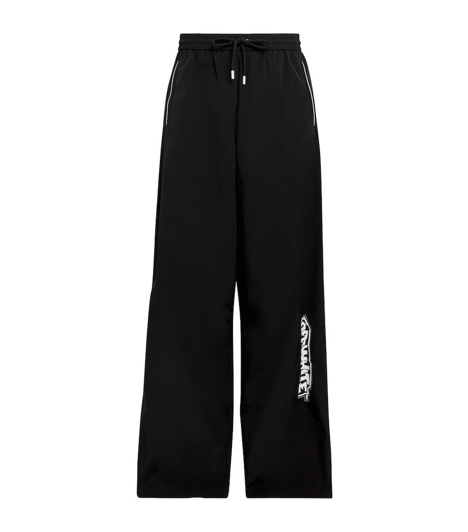 Logo Print Trackpants BLACK-WHITE Image 1