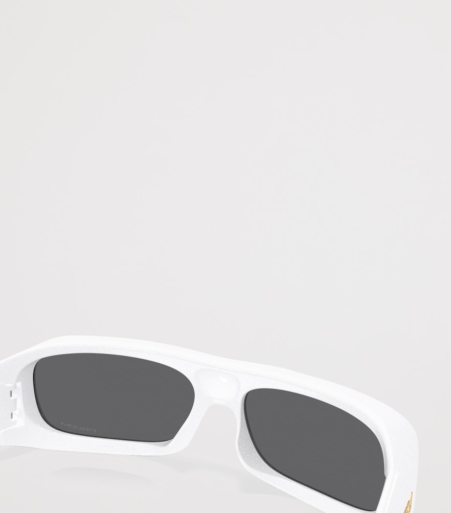 Oakley Permian Rectangle Sunglasses White Image 7