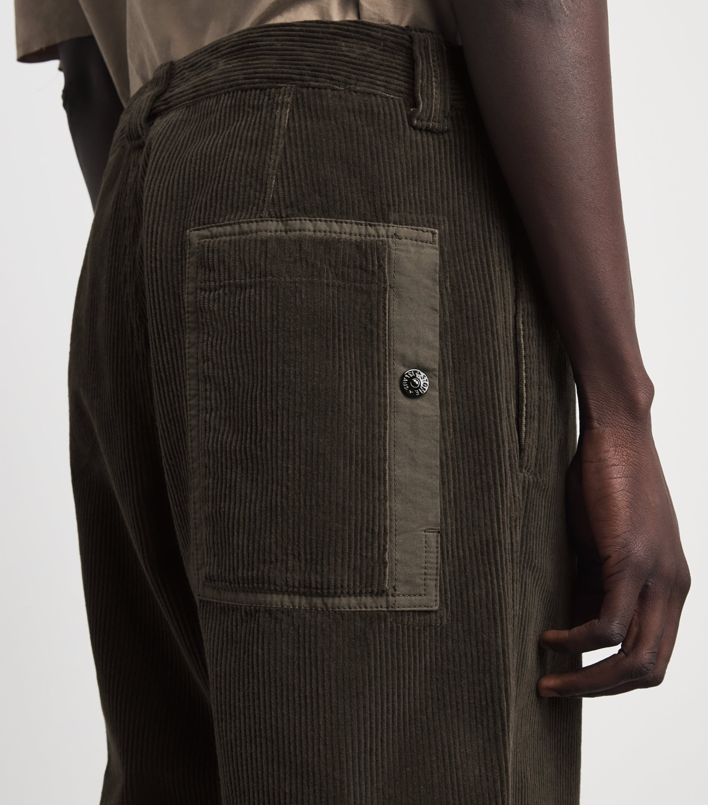 Stone Island Mens Organic Corduroy Trousers Image 3