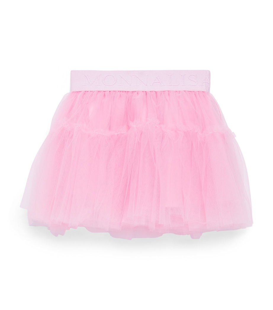 Monnalisa Tulle Mini Skirt (9-36 Months) Pink Fairytale Image 1