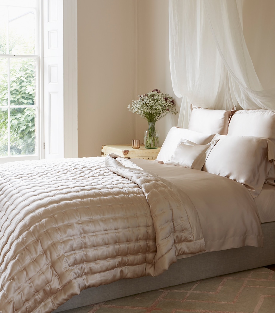 Silk King Pillowcase (50cm x 90cm) BLUSH Image 3