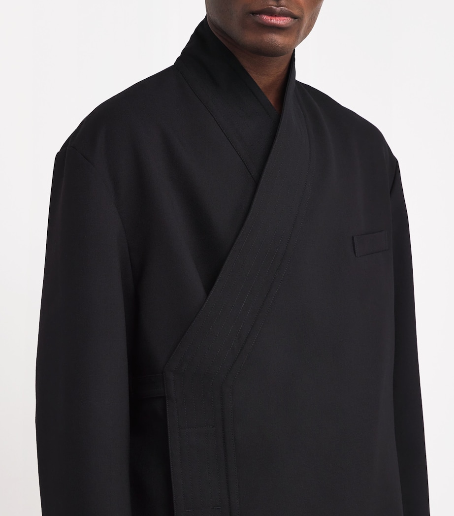 MORDECAI Mens Wool Kimono Blazer Image 6