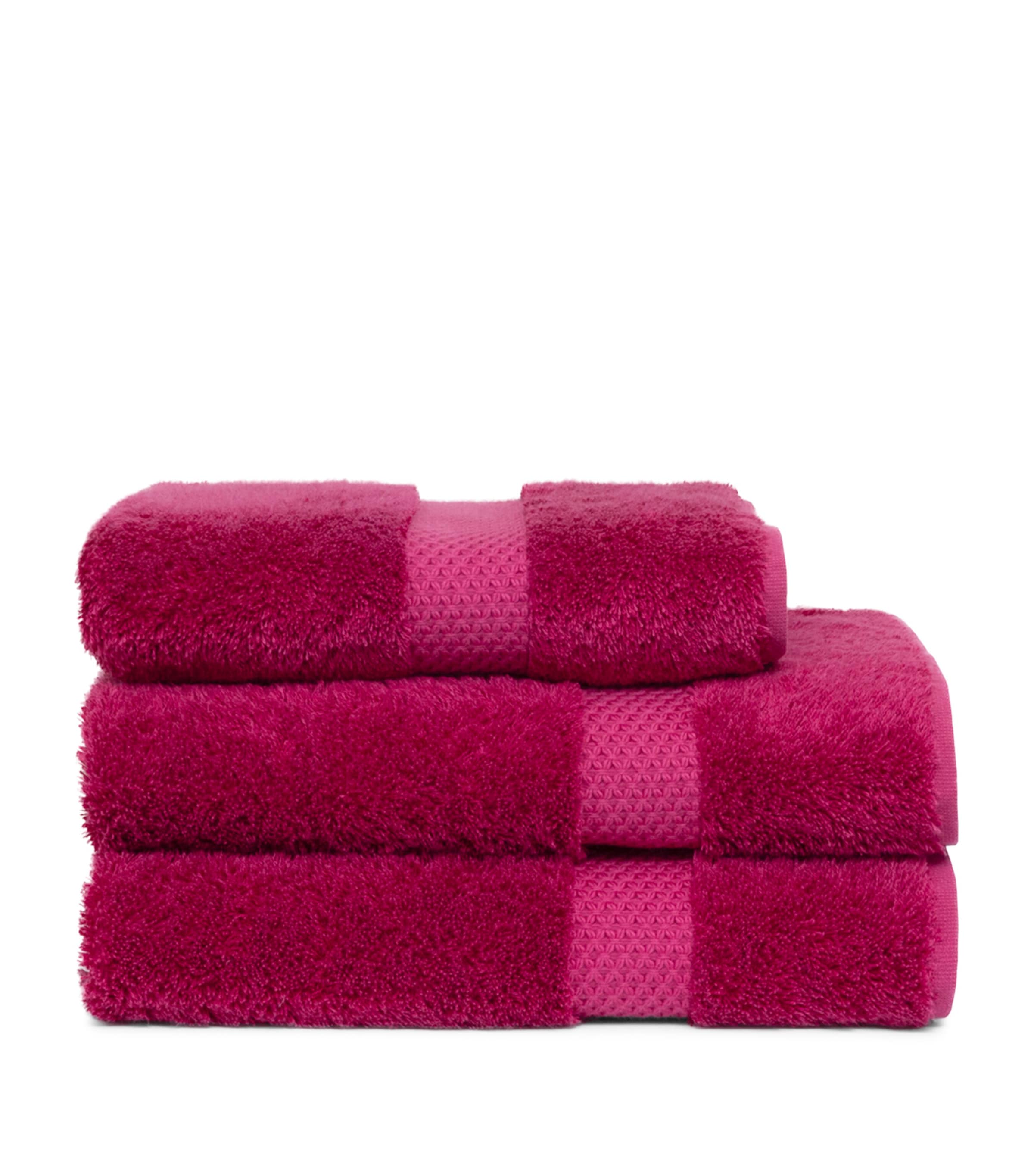 Yves Delorme Etoile Bath Towel (70cm x 140cm) Fushia Image 1