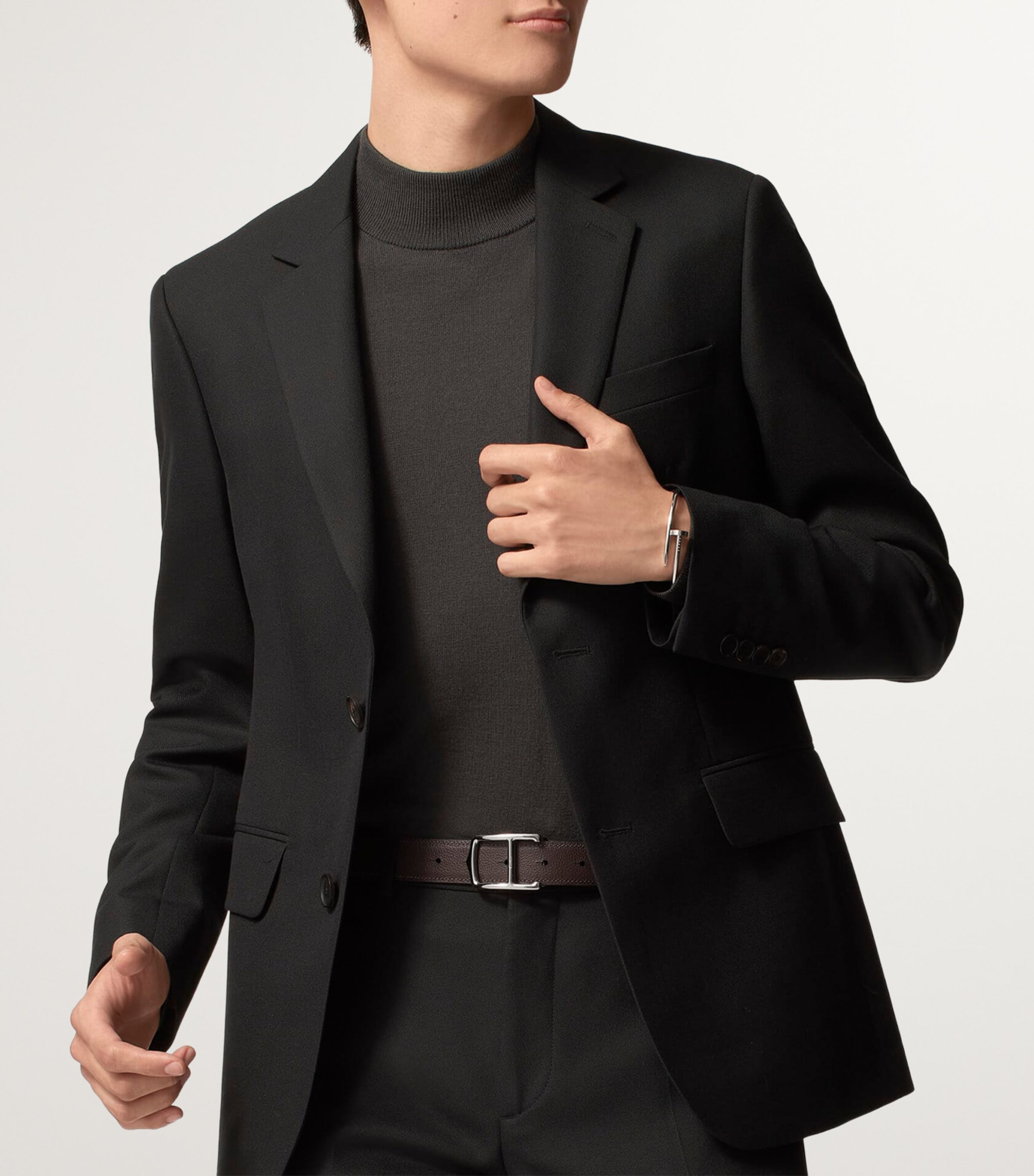 Cartier Calfskin Reversible Cartier C Belt Black And Brown Image 5