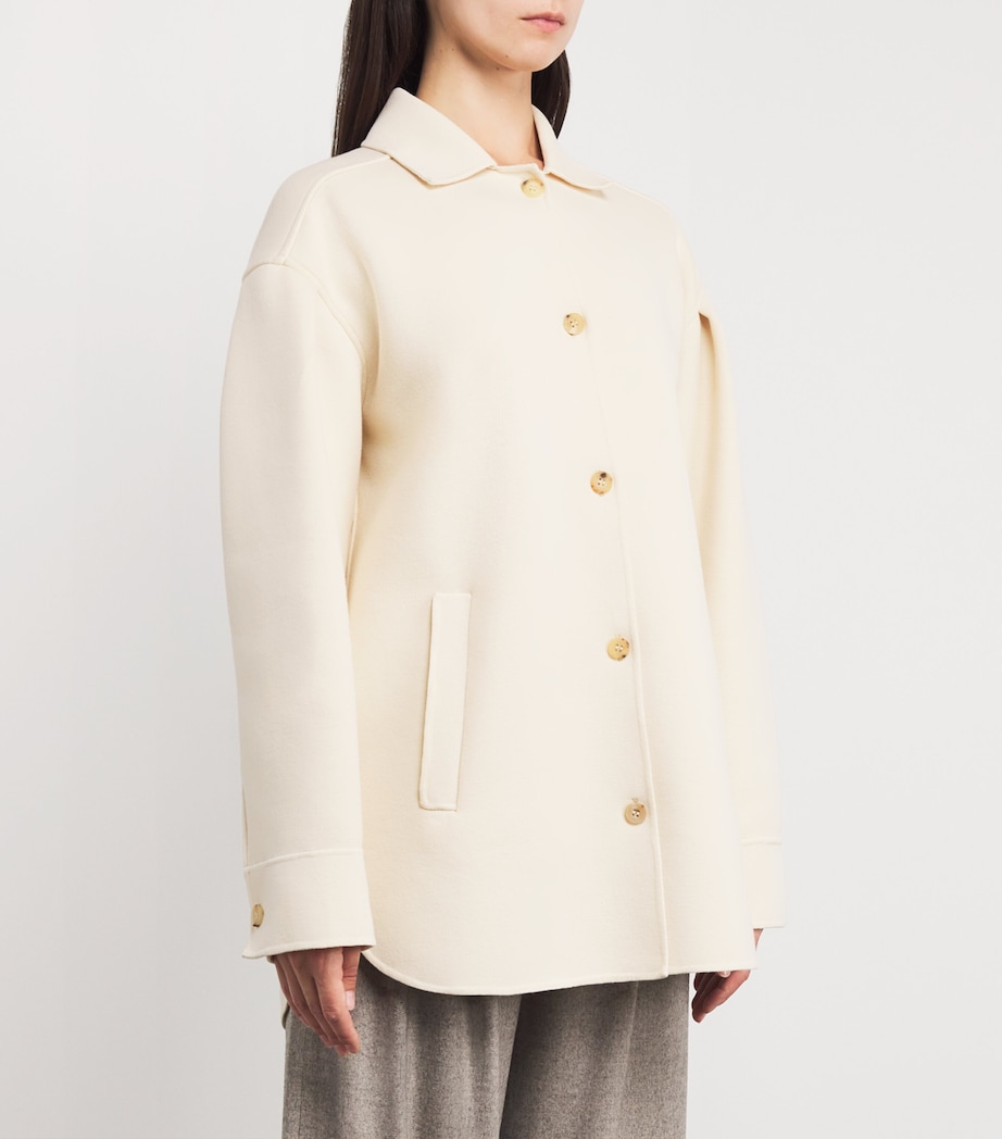 Cotton-Blend Jersey Jacket 001 IVORY Image 3