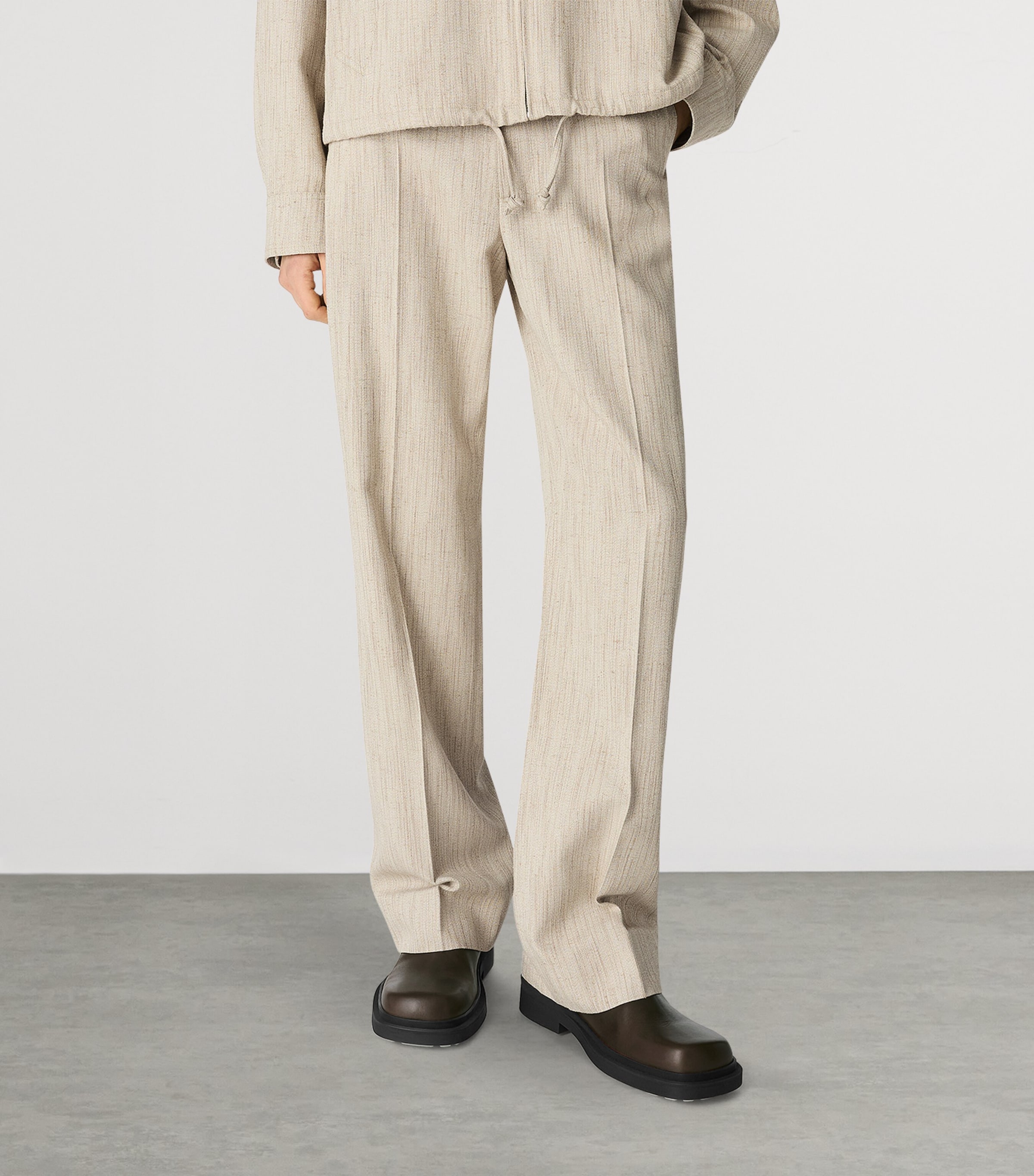 Leather Intrecciato-Detail Ben Chelsea Boots 2047 Image 2