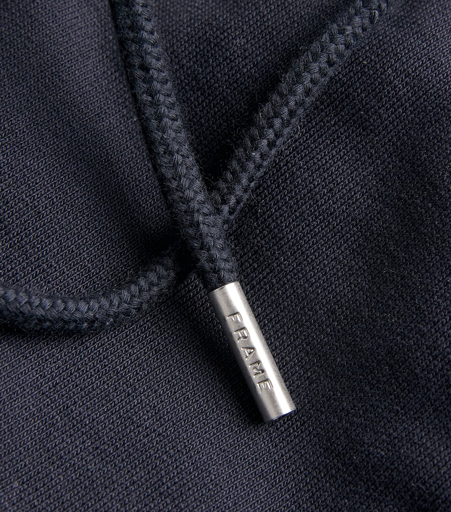 Cotton-Blend Straight Sweatpants DARK NAVY Image 5