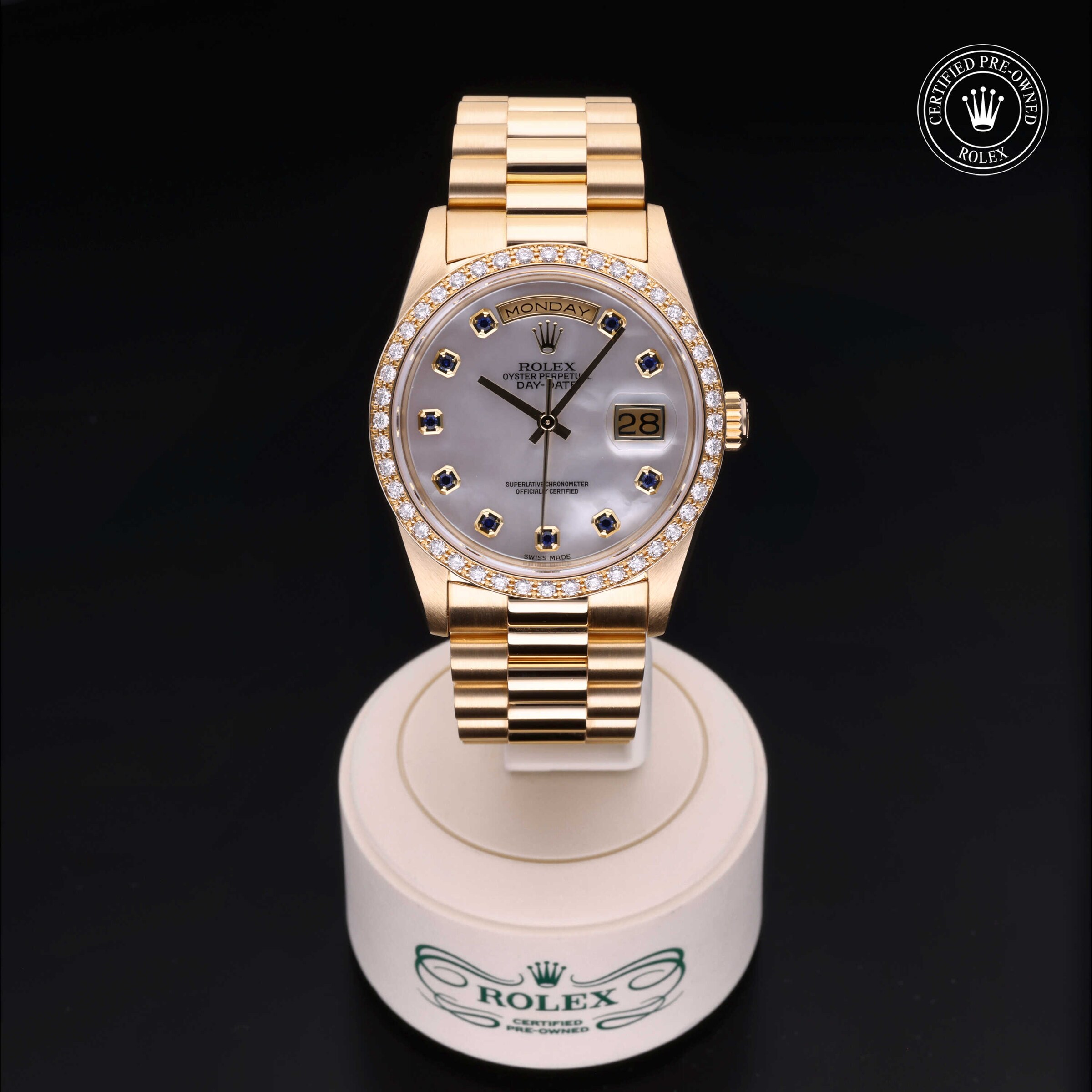 Model image: rolex-certified-pre-owned-Oyster Perpetual Day-Date-36mm-18ct Yellow Gold-1980s-18348 thumbnail 3