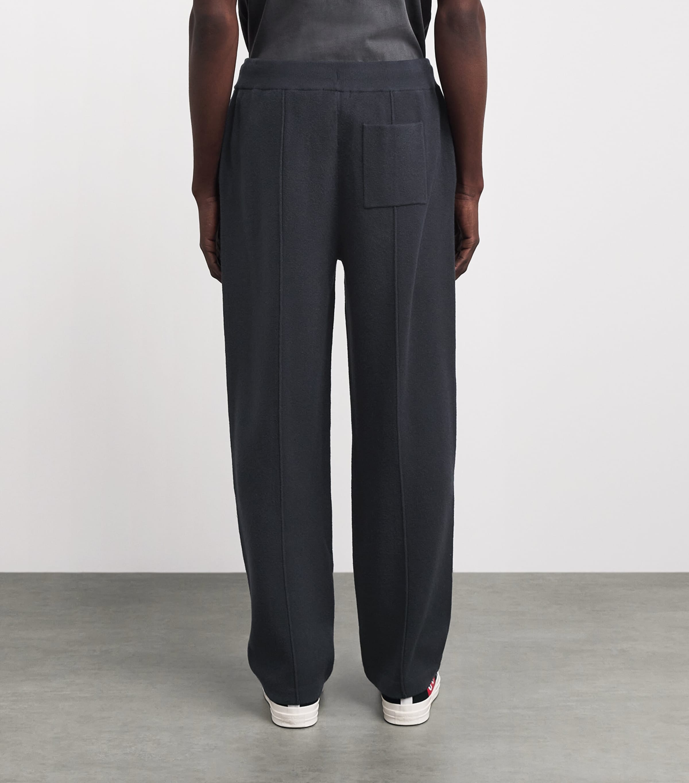 PAIGE Mens Knitted Cremonesi Sweatpants Storm Image 5