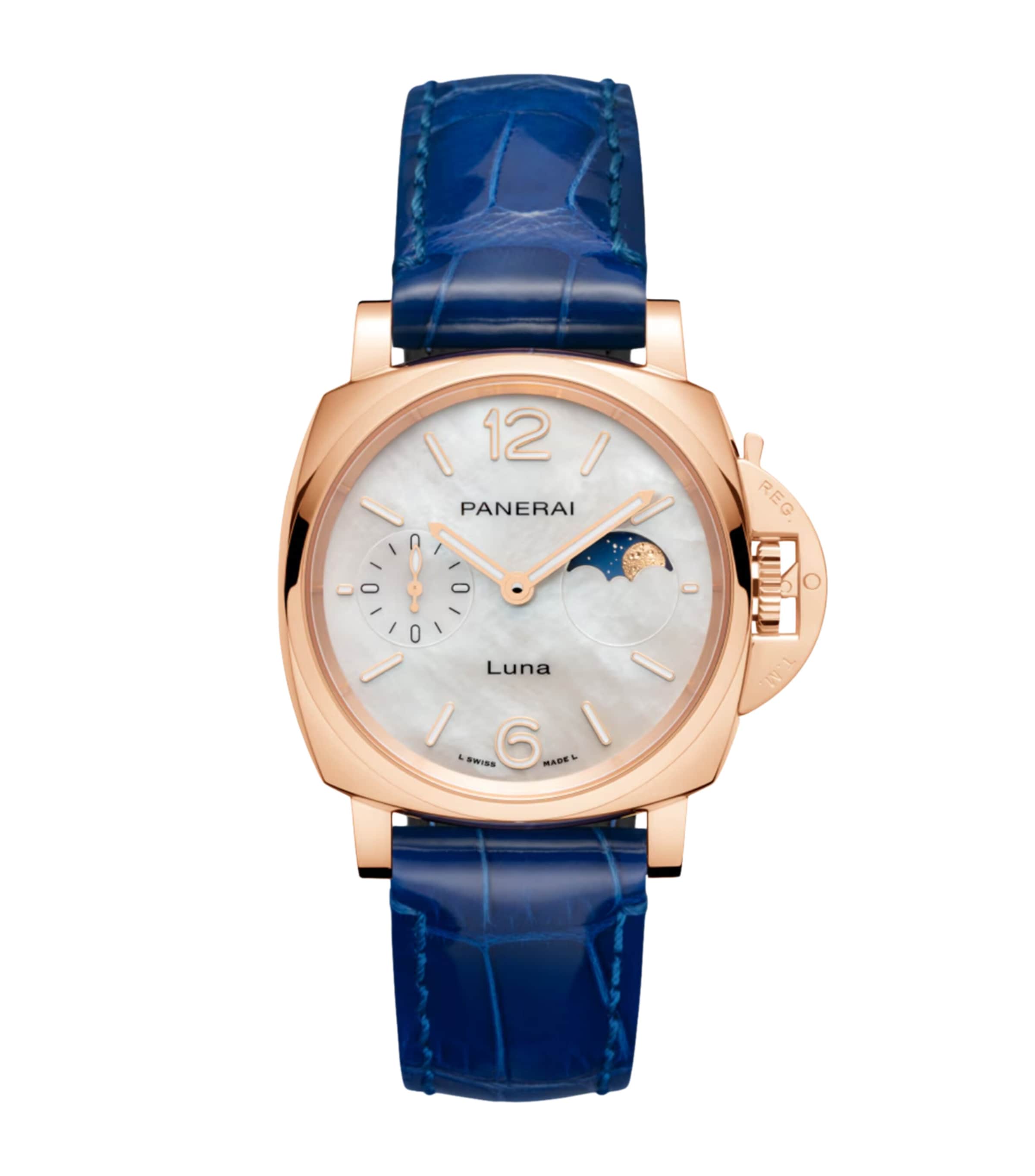 Goldtech Luminor Due Luna Madreperla Watch 38mm WHITE Image 1