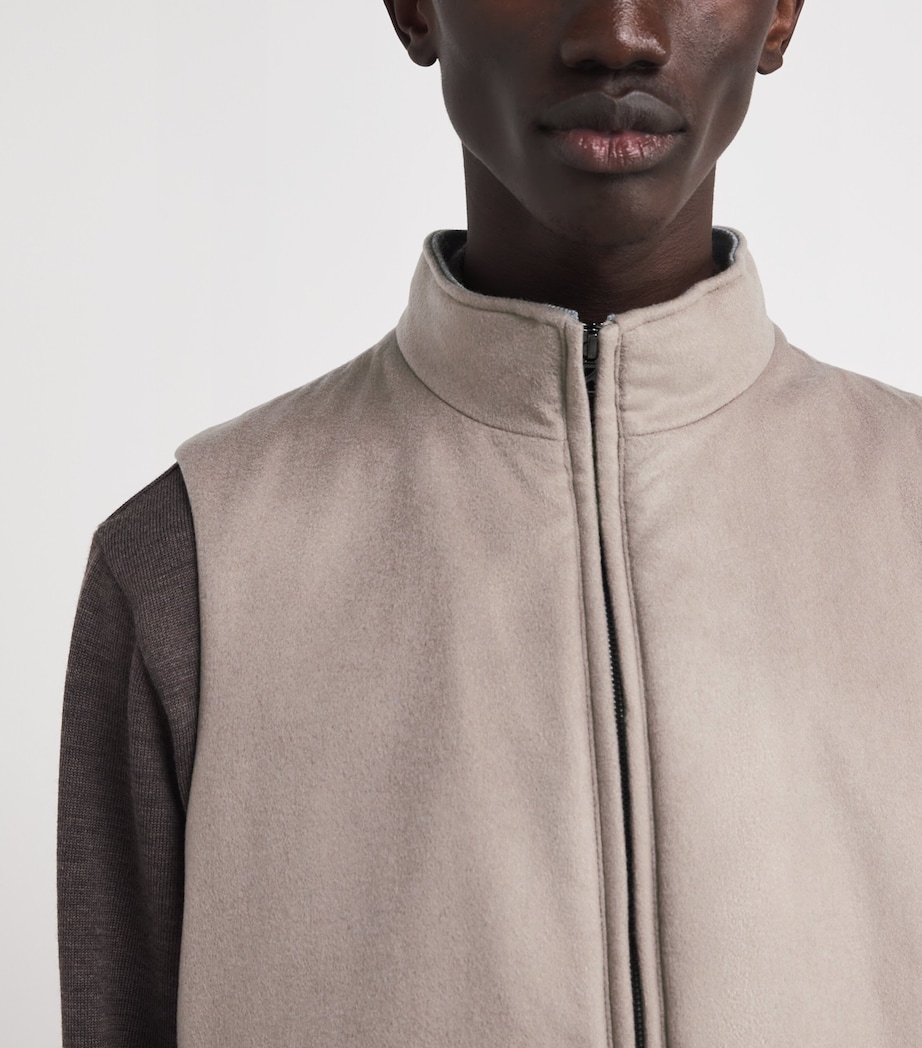 Cashmere Nero Gilet 812-MOON ROCK Image 6