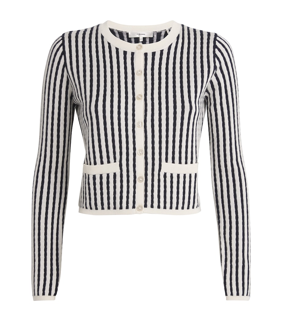 The Cable Cardigan NAVY MULTI Image 1