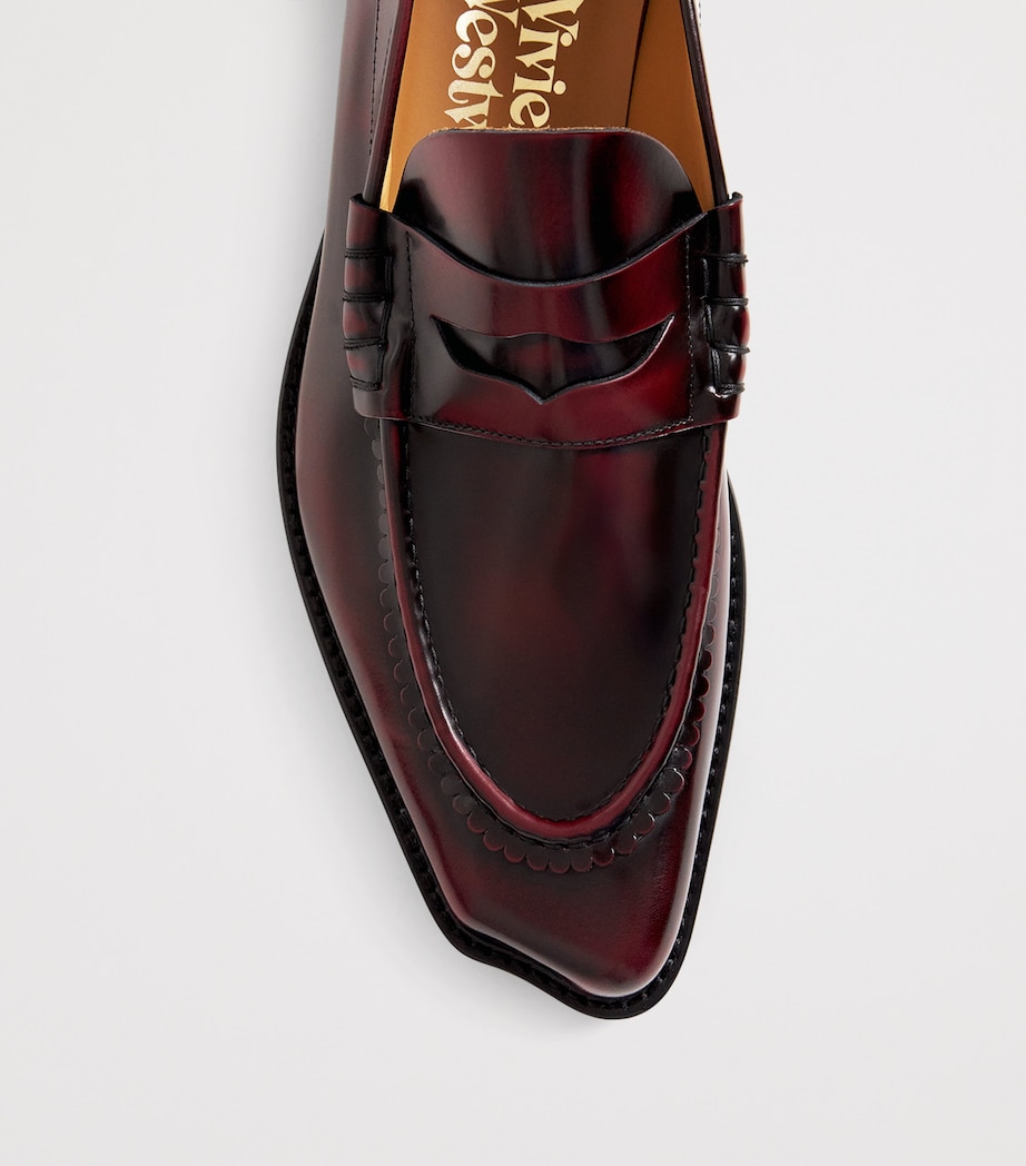 Patent Leather Coin Loafers I411 OXBLOOD Image 5