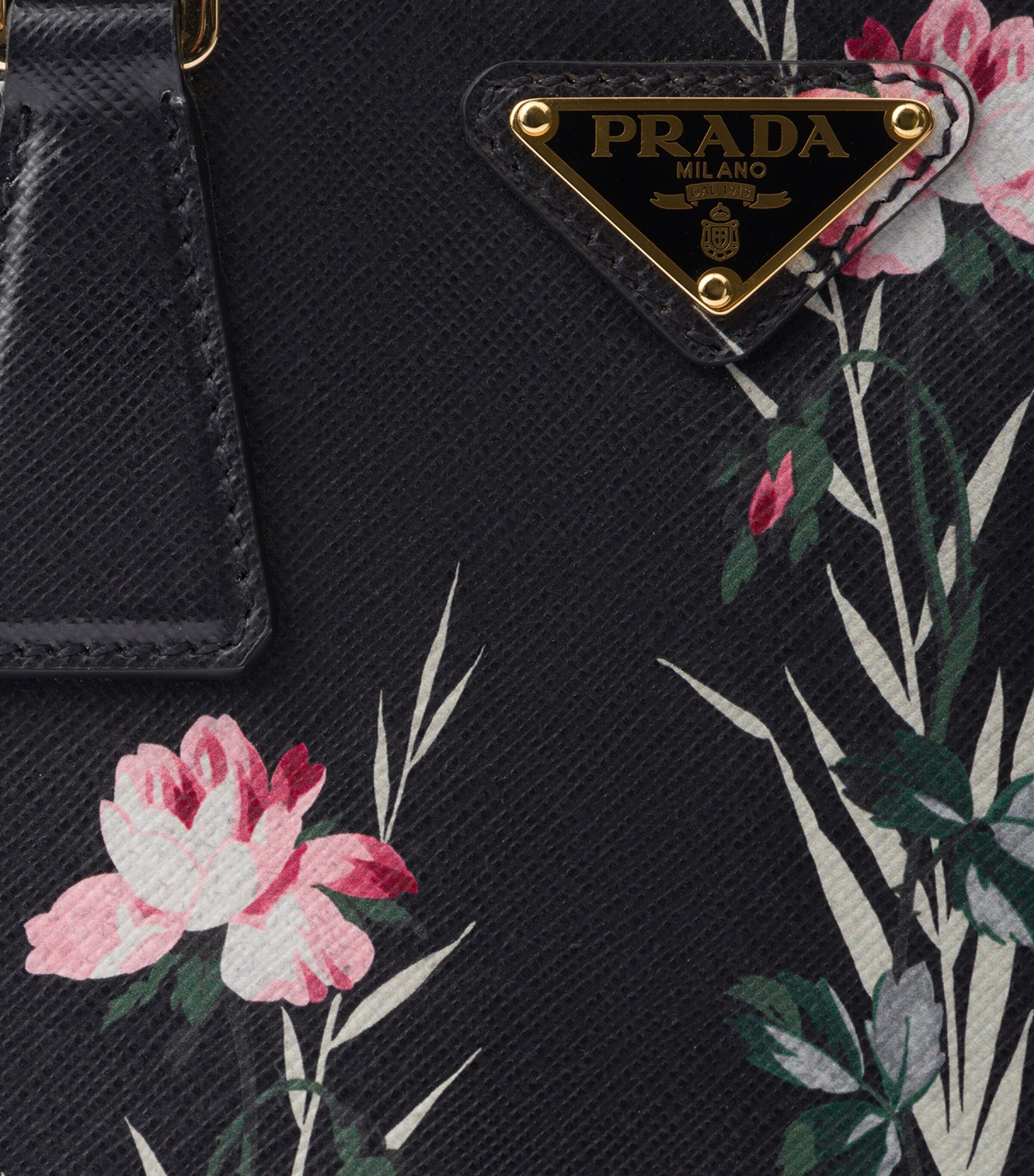 Small Leather Floral Galleria Top-Handle Bag F0002 Image 8