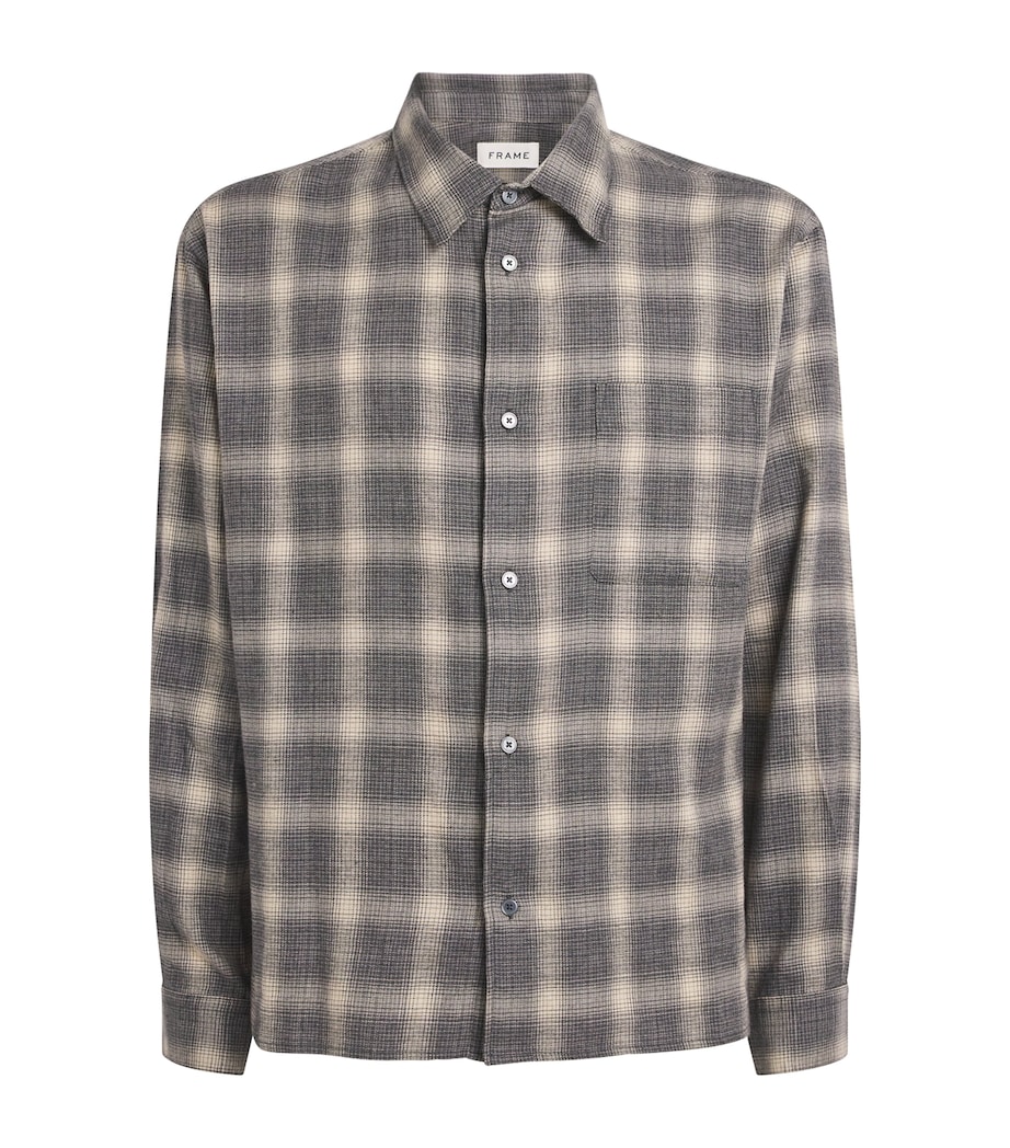 Cotton Check Shirt GRPL Image 1