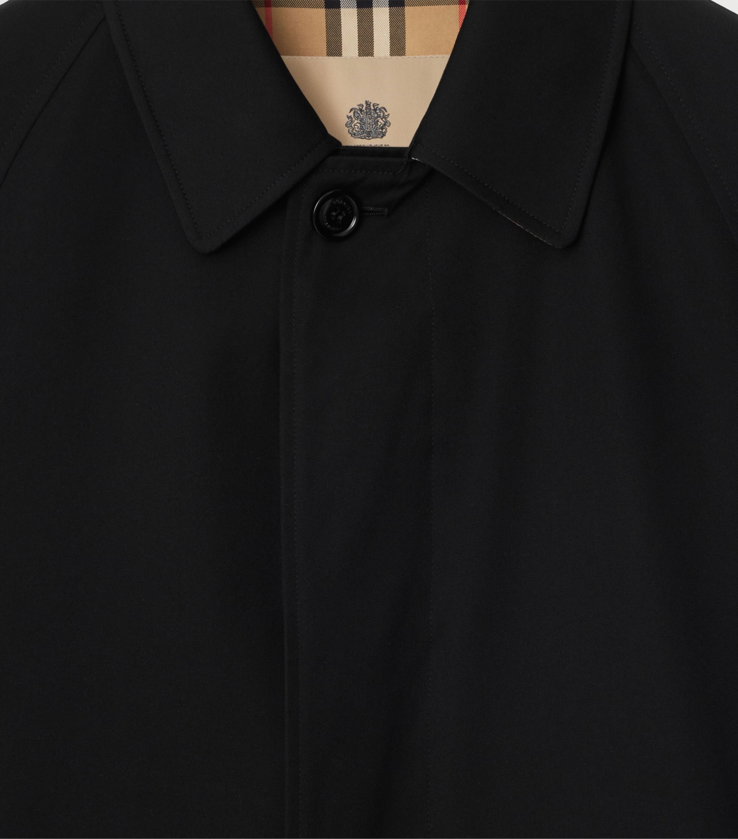 Mid-Length Camden Heritage Car Coat BLACK Image 7