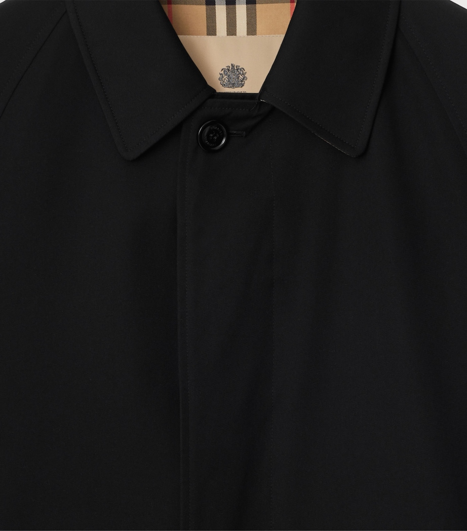 Mid-Length Camden Heritage Car Coat BLACK Image 7