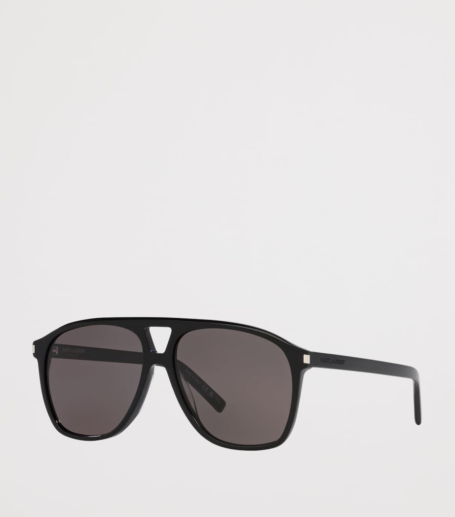 Saint Laurent SL 596 Dune Rectangular Sunglasses Black Image 2