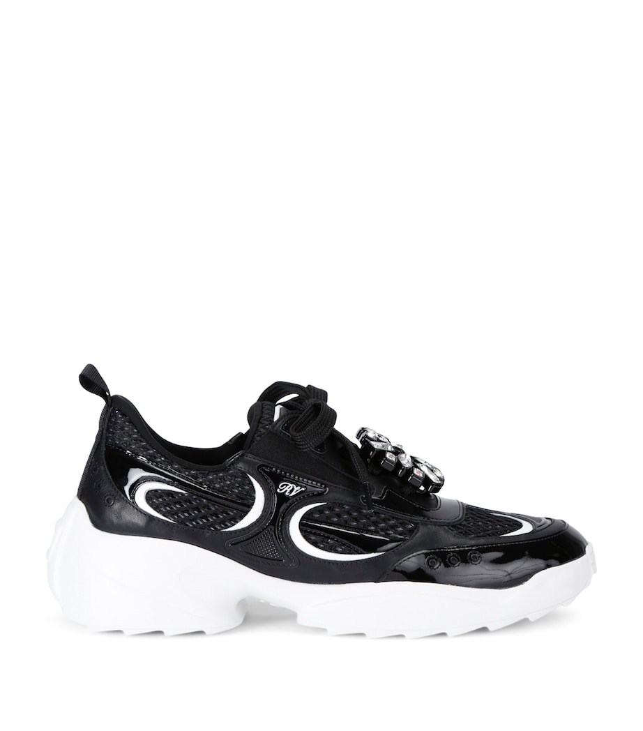Viv' Run Strass Sneakers BLK/WHITE Image 1