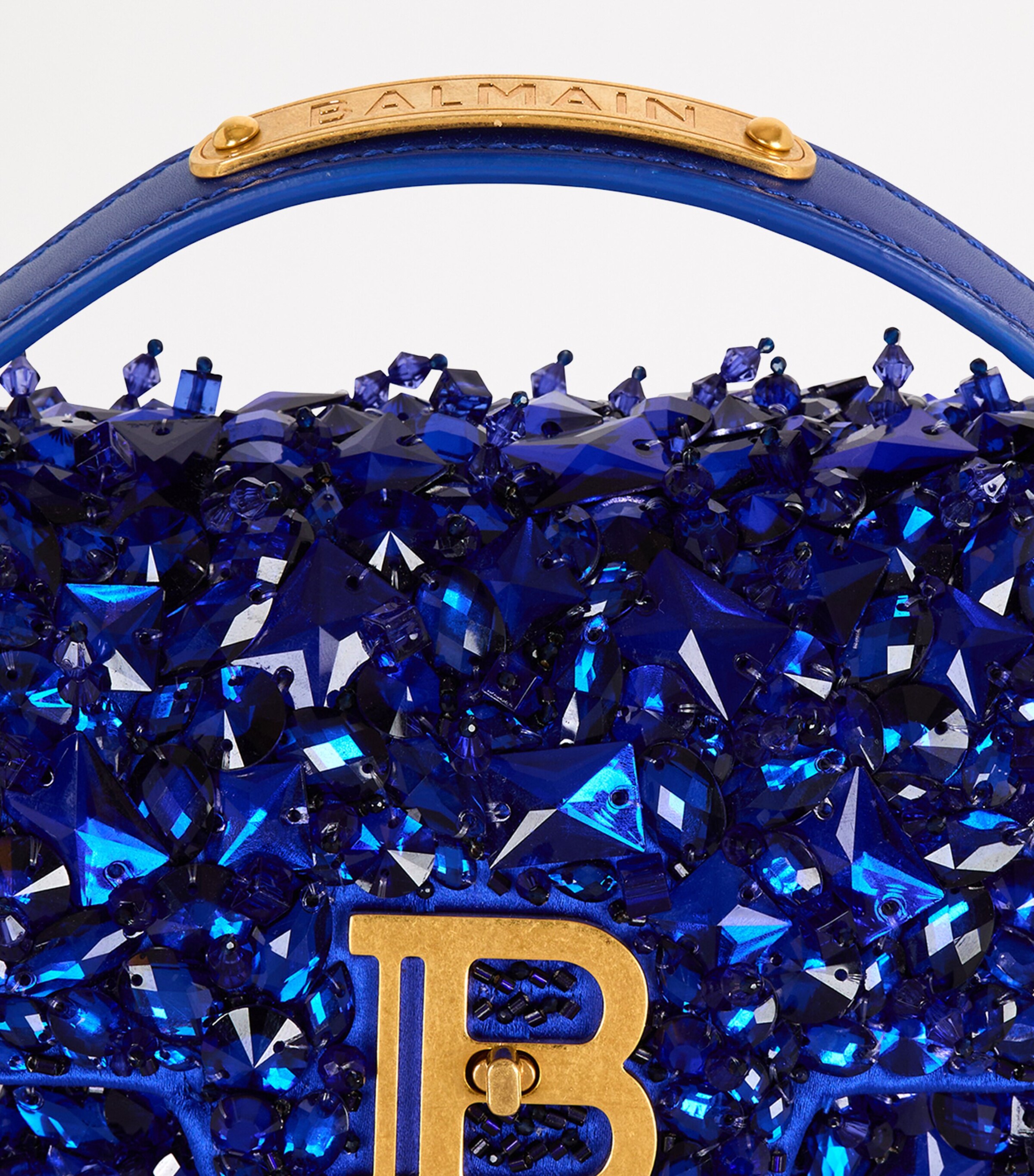 Balmain B-Buzz Dynasty Shoulder Bag Bleu Lectrique Image 9