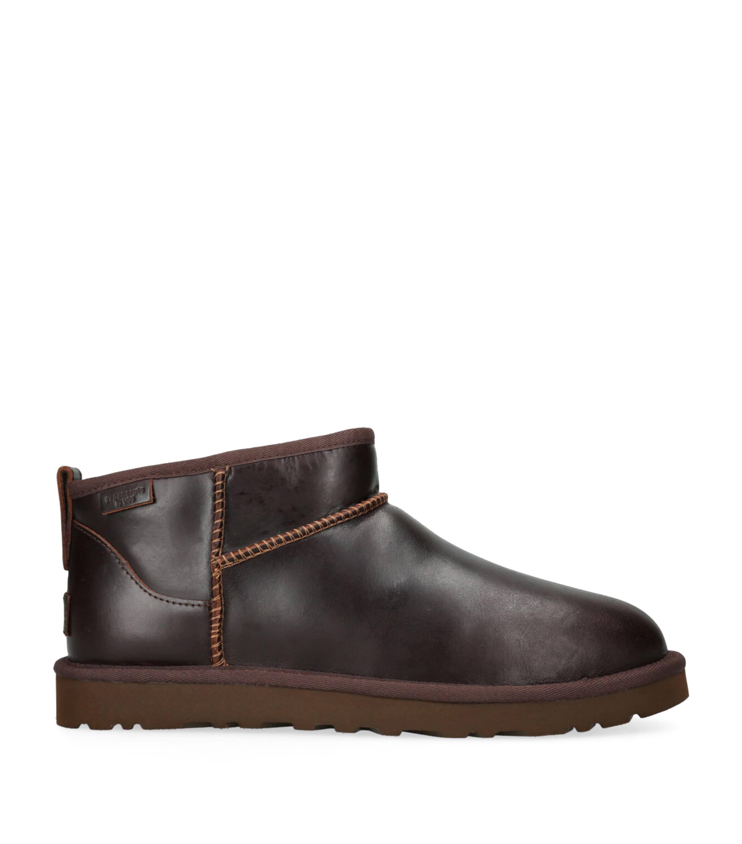 UGG Leather Classic Ultra Mini Regen Boots Harrods UK