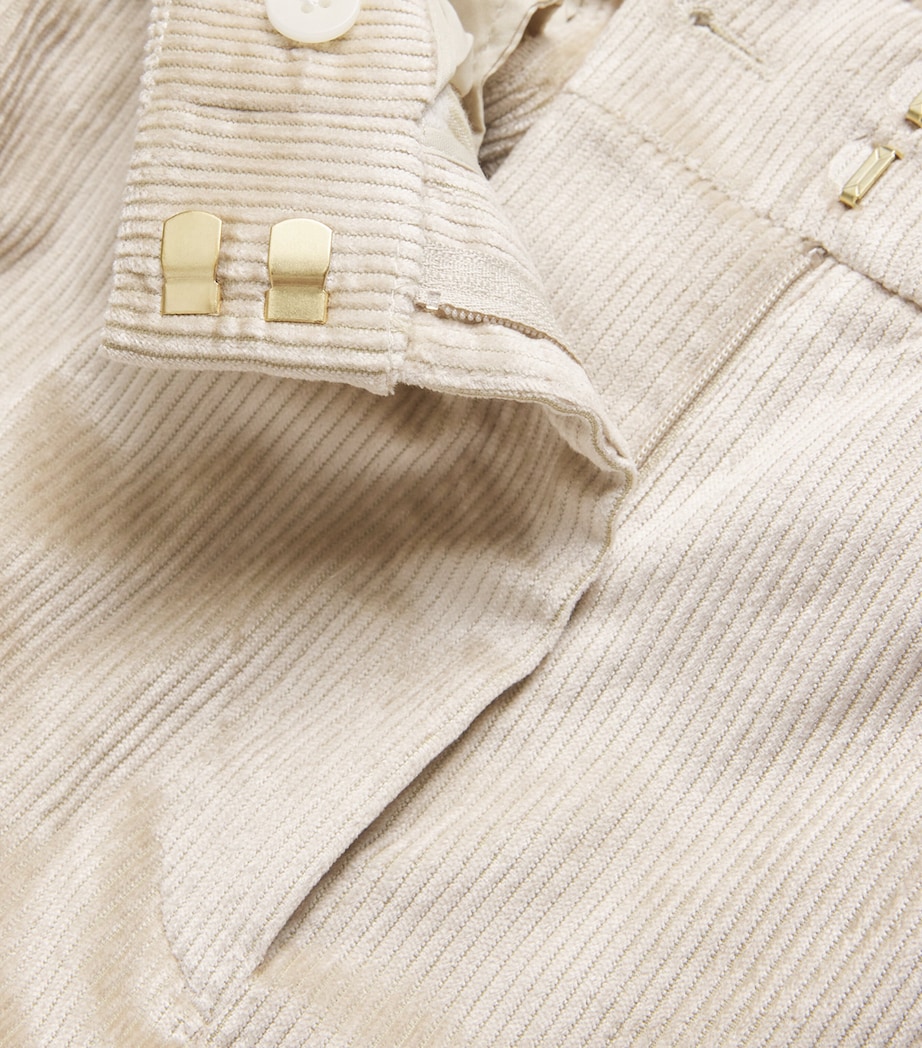Corduroy Grigore Wide-Leg Trousers HEATHERED SAND Image 5
