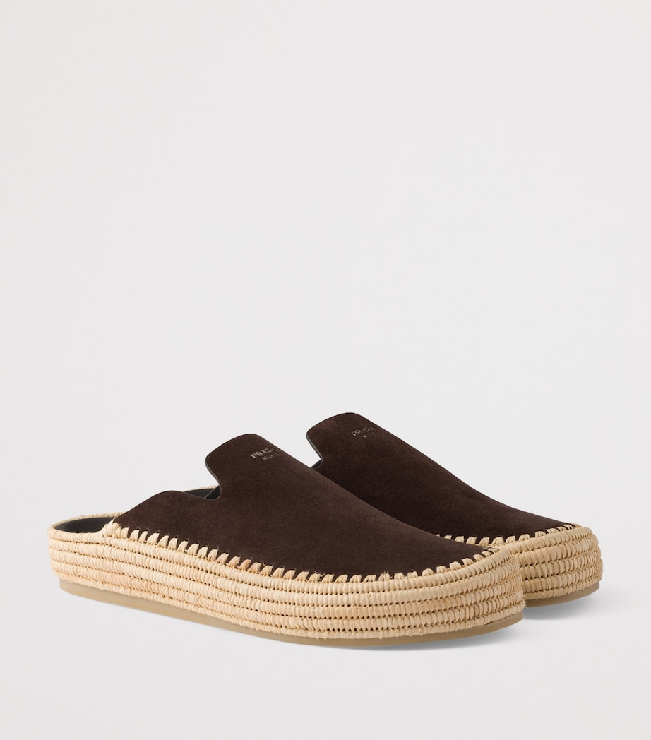 Prada Suede Mules Image 2