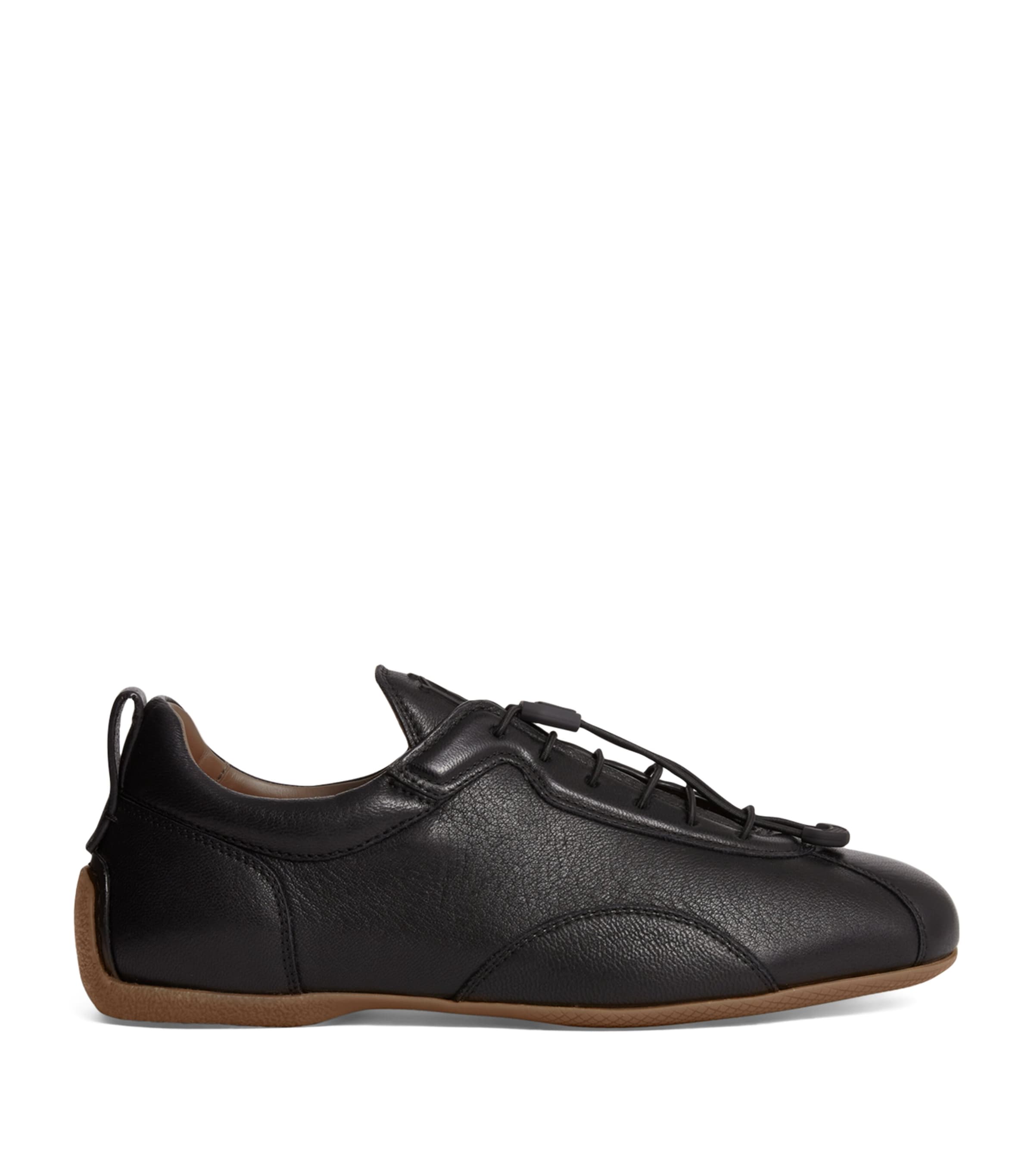 Dunhill Deerskin Davies Sneakers In Black