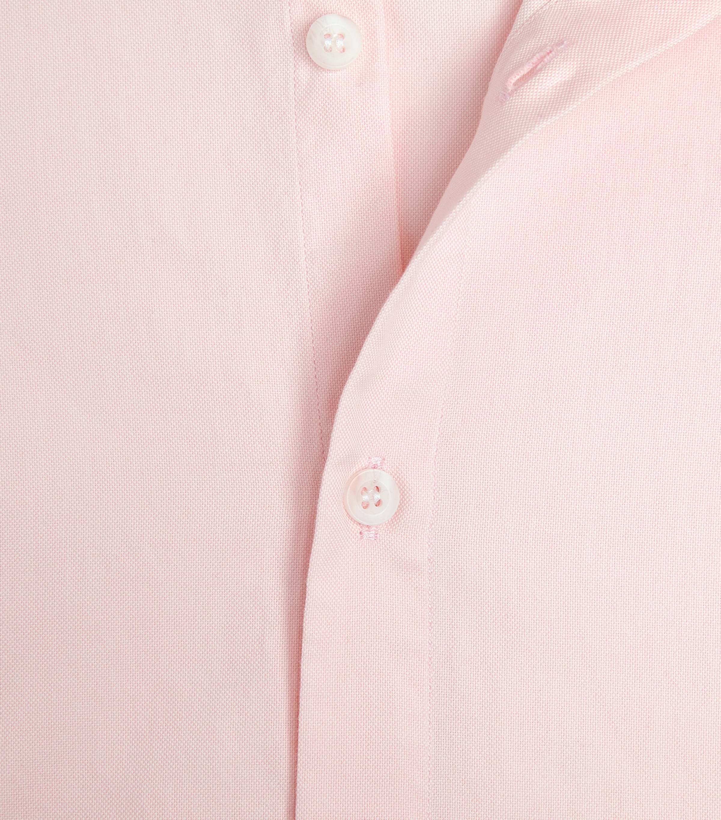 Sunspel Mens Cotton Oxford Shirt Light Pink Image 6
