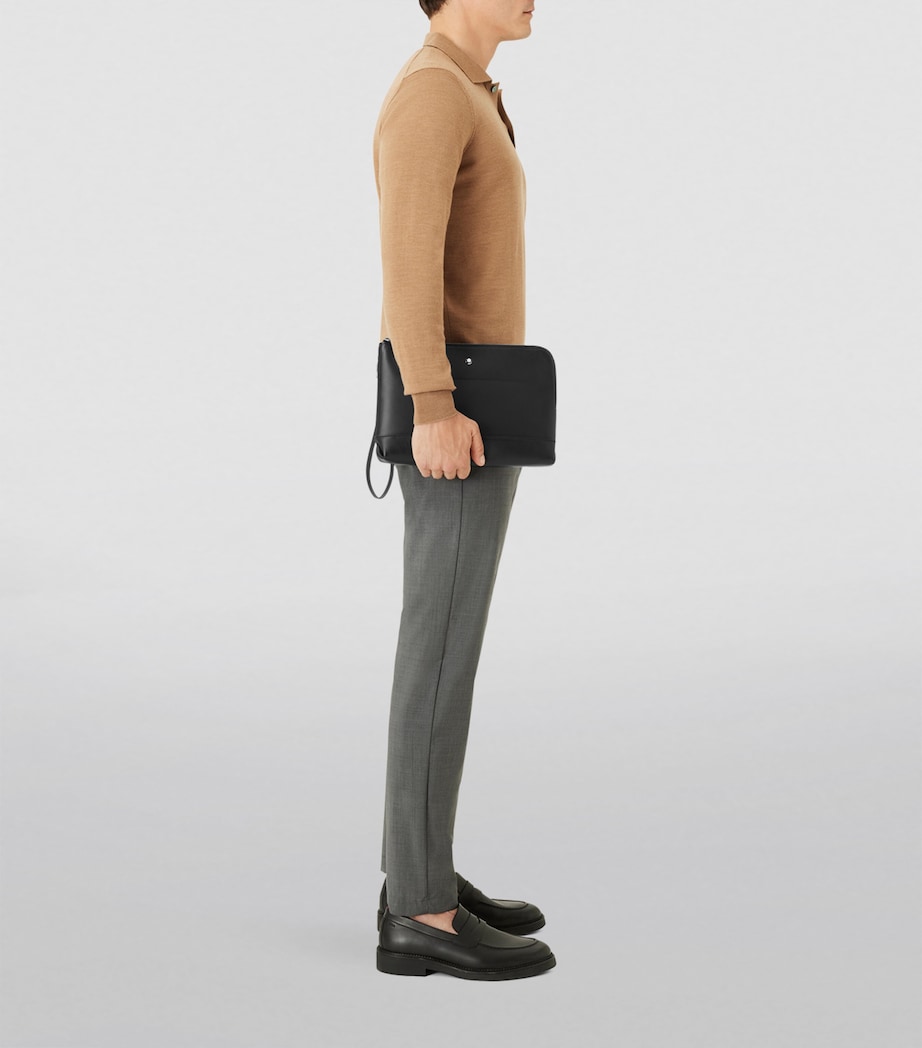 Leather Meisterstück Selection Soft Pouch BLACK Image 3