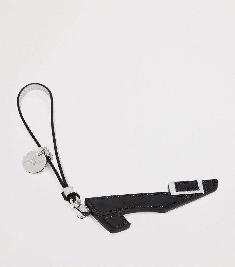 Leather Belle Vivier Bag Charm BLACK Image 4